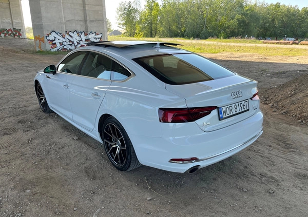 Audi A5 cena 118000 przebieg: 67000, rok produkcji 2018 z Warszawa małe 781